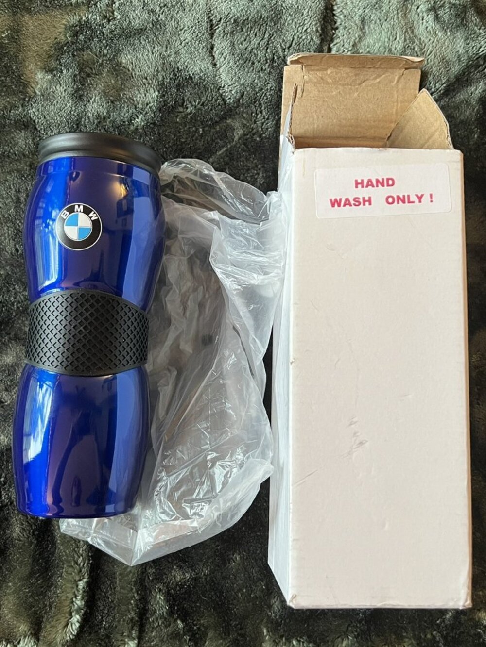 New In Box Shop BMW 16 Oz Stainless Steel Tumbler Bottle